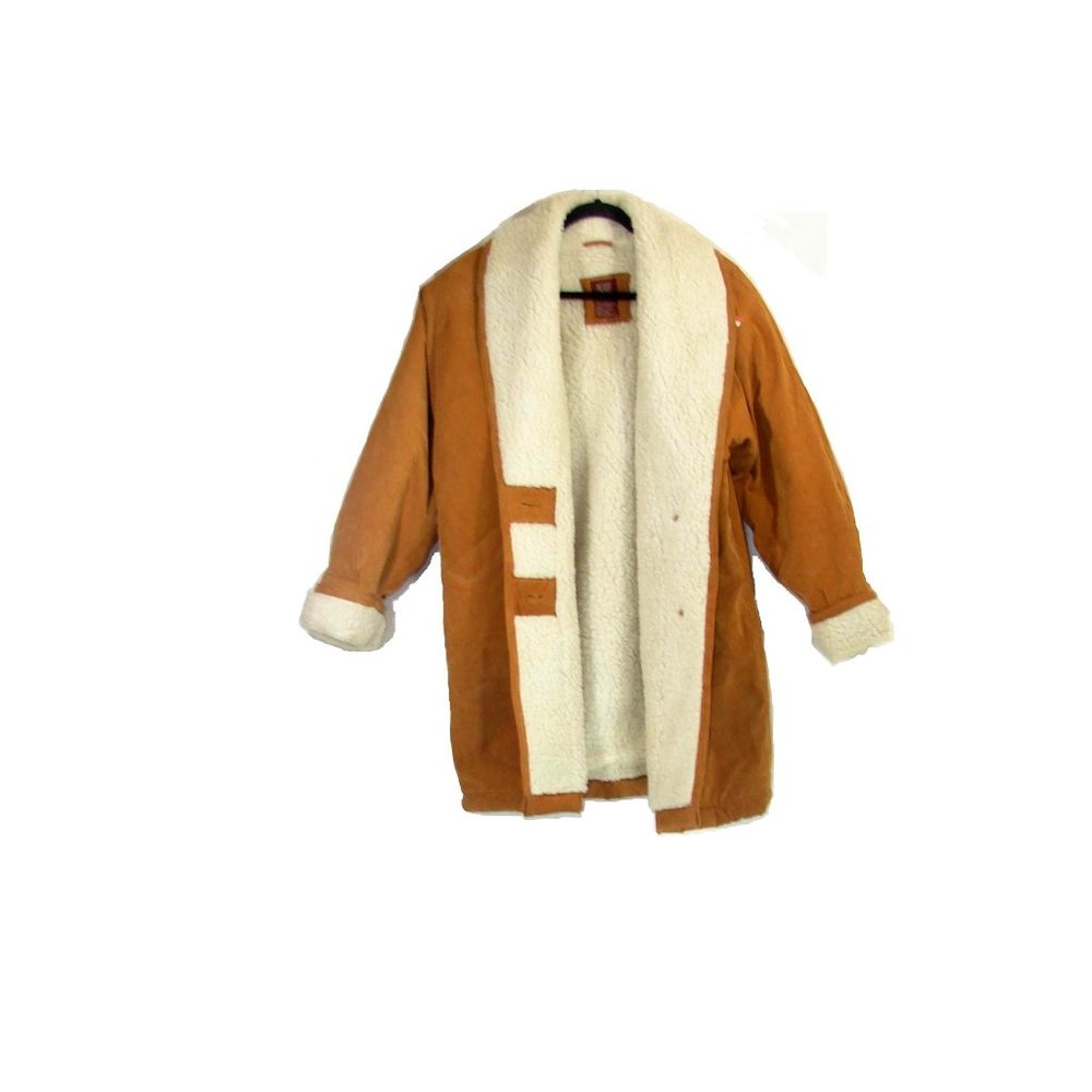 Genuine Leather Suede Shearling Coat
